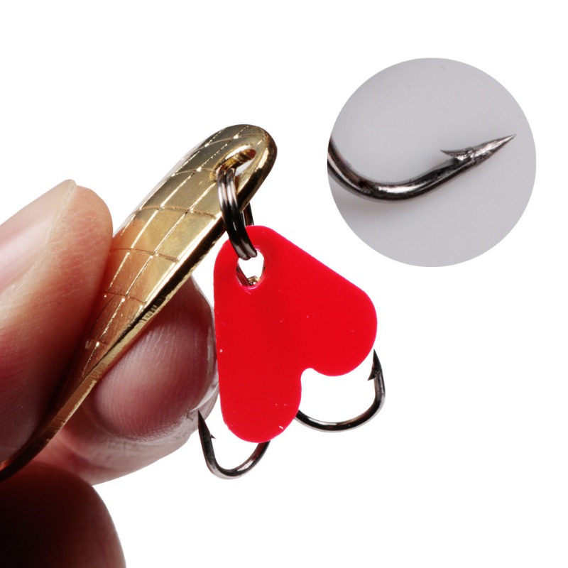 1PCS Metal Jigging Spinner Spo – обзор и цена Fishing Hook Treble