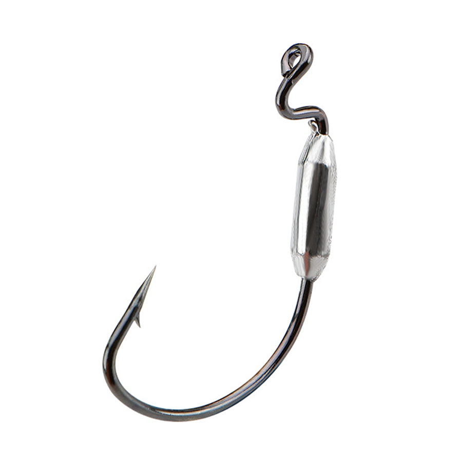 5pcs Soft Worm Lure 1/0# 2/0#  – обзор и цена Fishing Hook Offset
