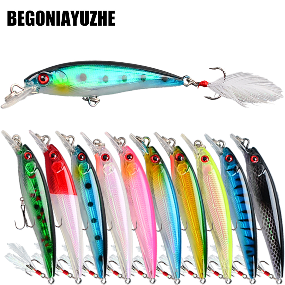 10pcs Bionic Minnow Fishing Lu – обзор и цена Fishing Hook Treble