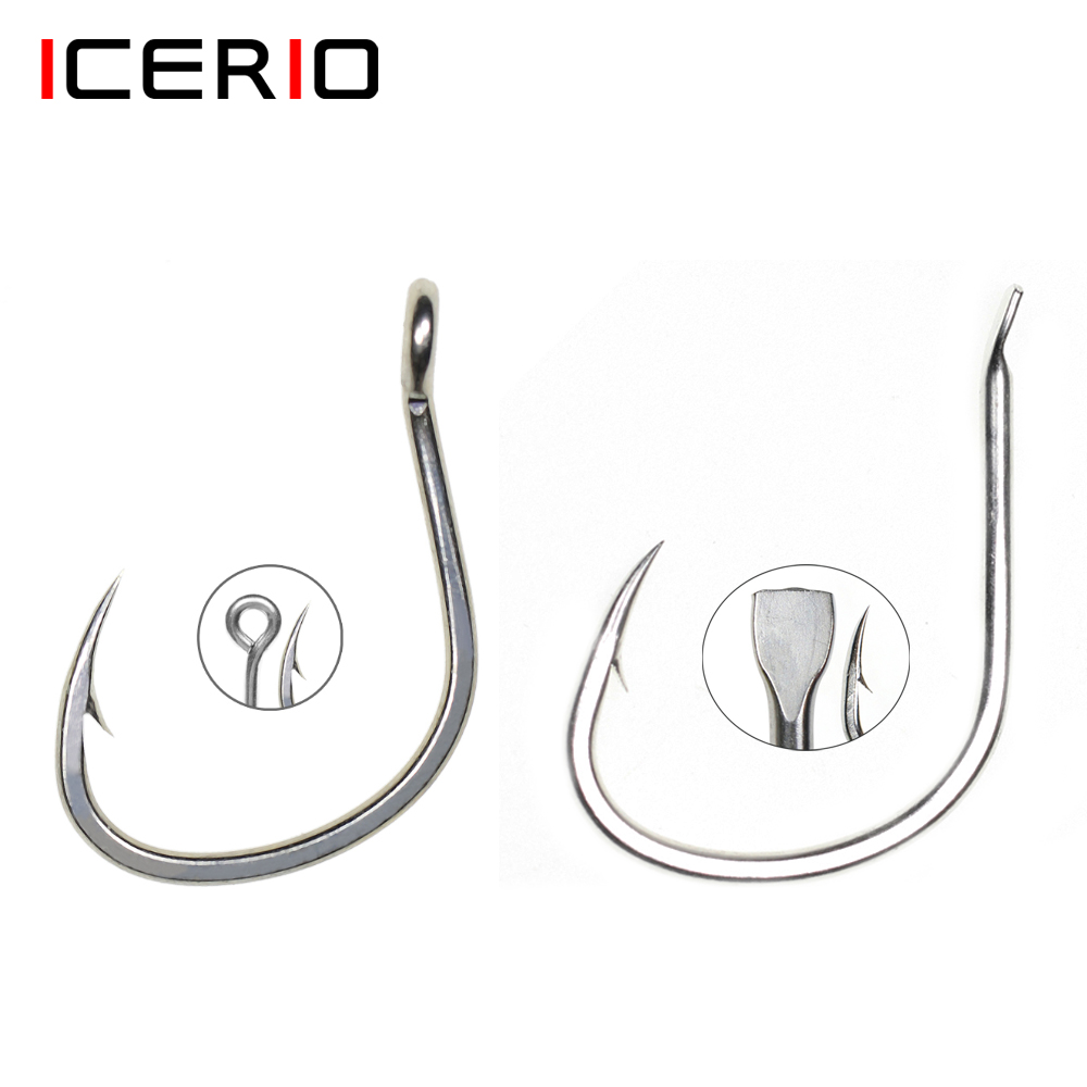 ICERIO 10PCS Matte Tin Coating – обзор и цена Fishing Hook Offset