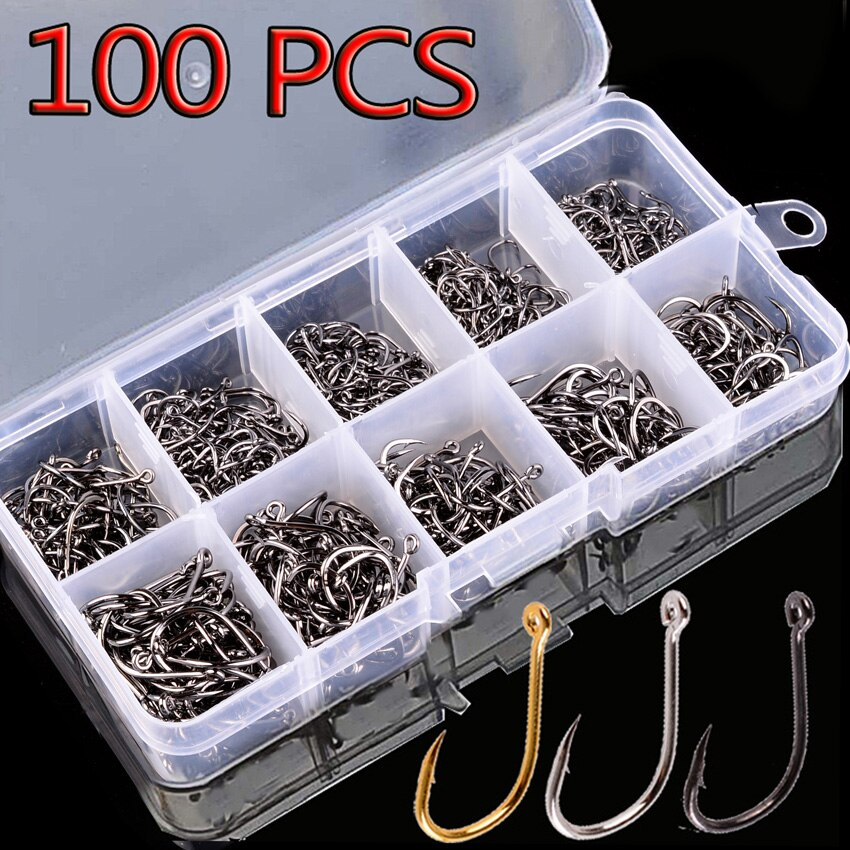 New【100Pcs Fishing Hooks Set C – обзор и цена Fishing Hook Circle