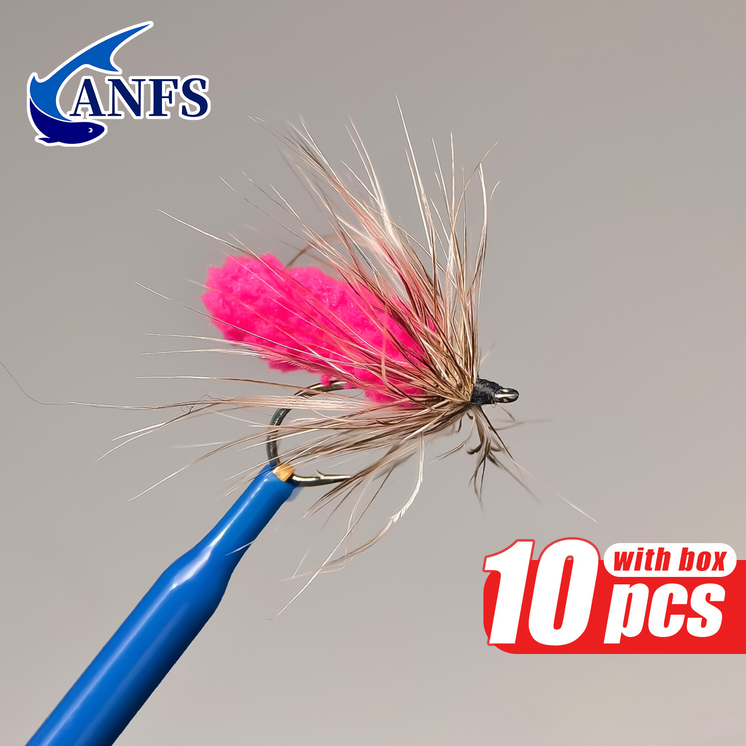 ANFS 10pcs Mop Fly Assorted Co – обзор и цена Fishing Hook Assortment