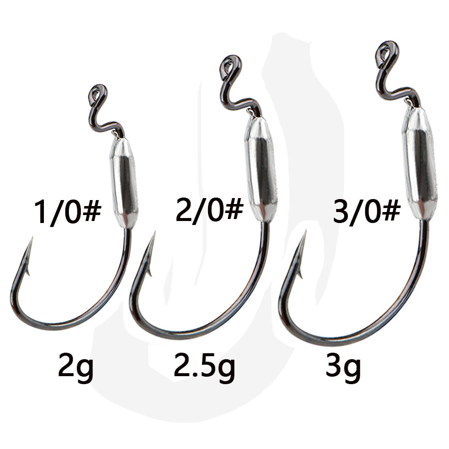 5pcs 1/0# 2/0# 3/0# Offset Fis – обзор и цена Fishing Hook Offset