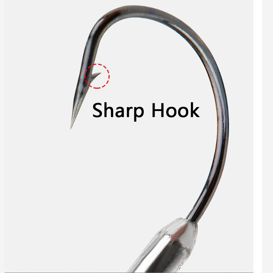 5pcs 1/0# 2/0# 3/0# Offset Fis – обзор и цена Fishing Hook Offset