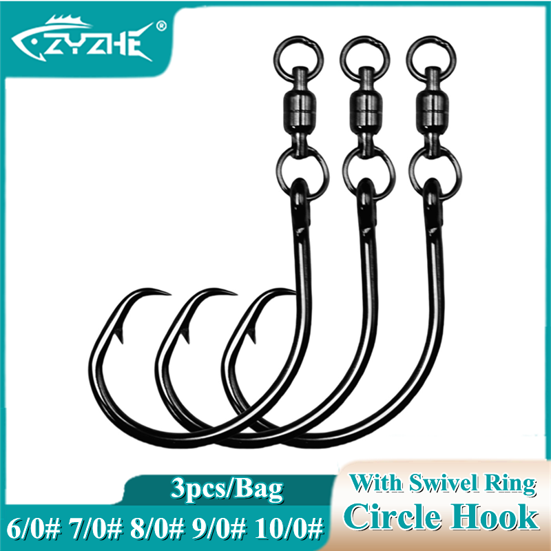 ZYZHE 3/6/9pcs Circle Hooks Wi – обзор и цена Fishing Hook Circle