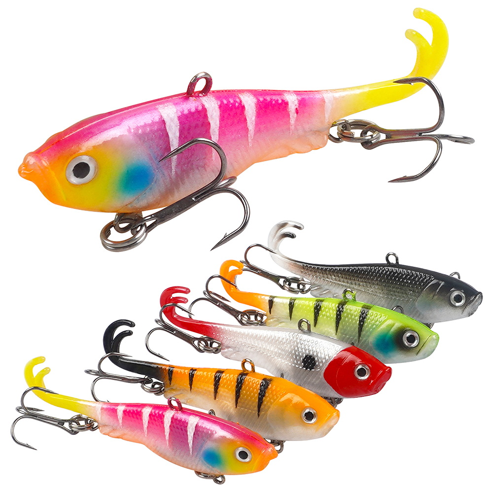 10Pcs/5Pcs Soft Fishing Lures  – обзор и цена Fishing Hook Treble
