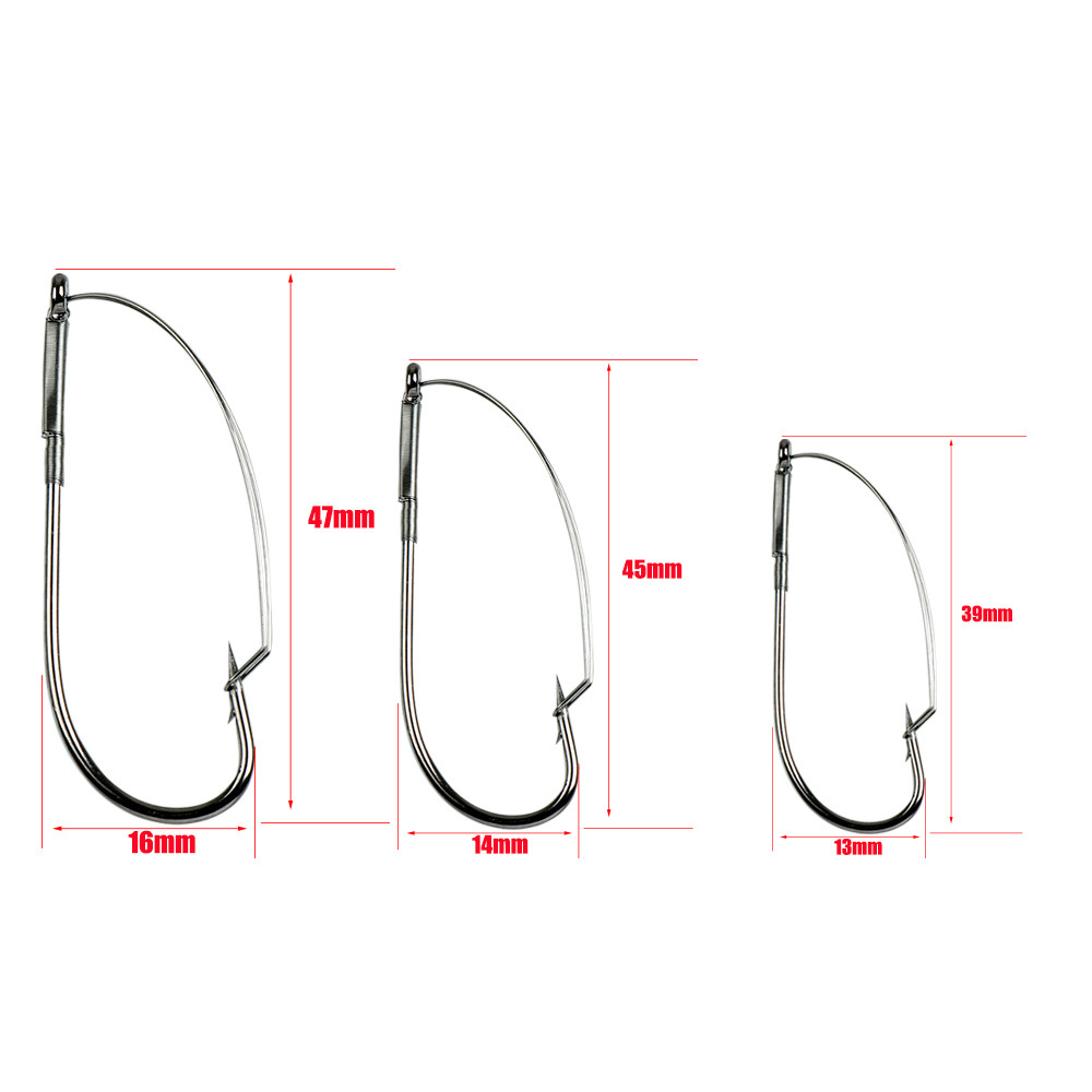 10Pcs/box Fishing Wacky Weedle – обзор и цена Fishing Hook Box
