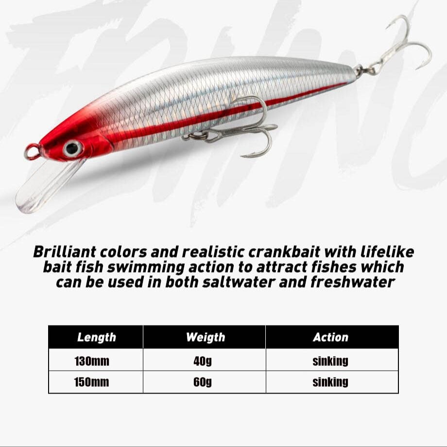 Fishing Lure Sinking Minnow 13 – обзор и цена Fishing Hook Treble