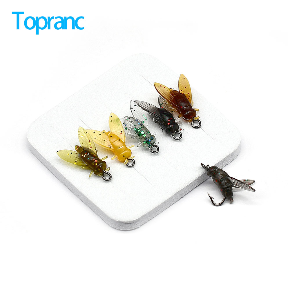 10Pcs Artificial Bionic Fly In – обзор и цена Fishing Hook Assortment