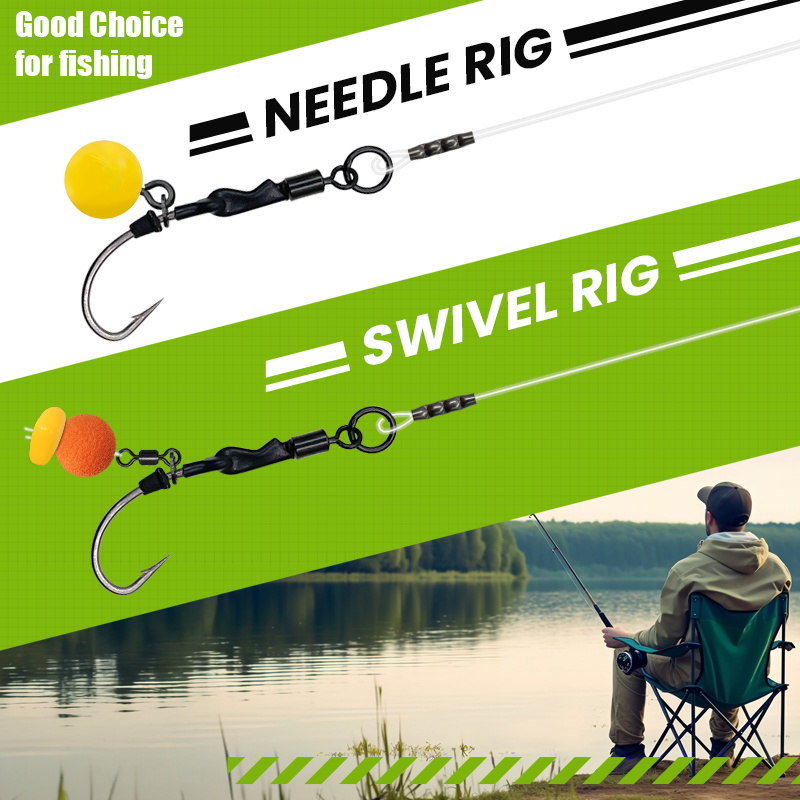 6PCS/10PCS Ronnie rig 3 Styles – обзор и цена Fishing Hook Barbless